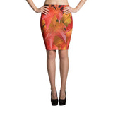 Plus Minus Co Fall Color Autumn leaves, All over print Pencil Skirt,fall leaves, Nature photography, Fall Color, Autumn leaves, view 2