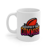 Plus Minus Co Fantasy Football Respect The Commish || Fantasy Football Commissioner Mugs, A great gift for the Draft Kings junkie in your life!, view 3