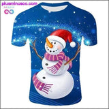 Plus Minus Co Fashion Christmas T-Shirts for Men - Funny Santa Claus, view 3