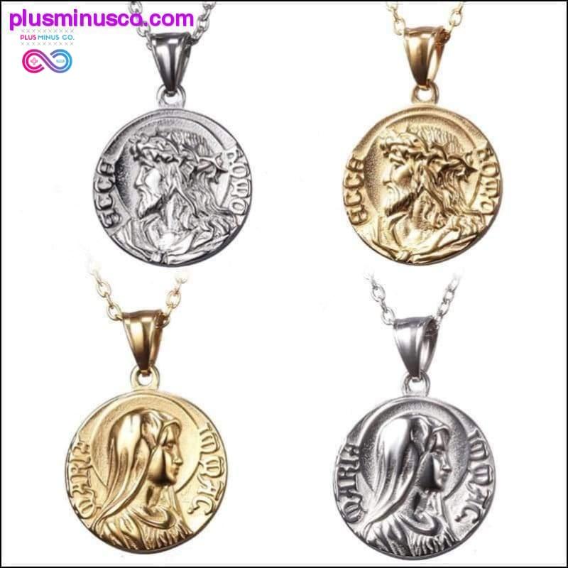 Plus Minus Co Fashion Gold Color And Silver Color Charm Jesus Virgin Mary