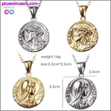 Plus Minus Co Fashion Gold Color And Silver Color Charm Jesus Virgin Mary, view 2