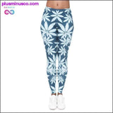 Plus Minus Co Fashion High Waisted Slim Women's Trouser Leggings with Mint, view 2