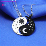 Plus Minus Co Yin-Yang, Sun and Moon Pendant with Titanium Steel Necklace, view 2