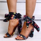 Plus Minus Co Fashion Open Toe Block Heel Sandals Women's Summer Strap, view 2
