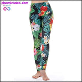 Plus Minus Co Fashion Sexy Summer 3D Slim Women's High Waisted Leggings, view 2