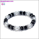 Plus Minus Co Fashion Shiny mulher Jewelry Colorful Rhinestone Faux Pearl, view 3