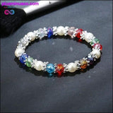 Plus Minus Co Fashion Shiny mulher Jewelry Colorful Rhinestone Faux Pearl, view 5