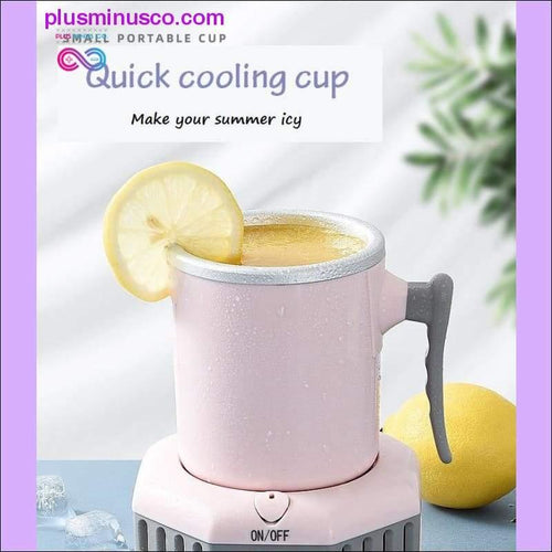Plus Minus Co Fast Cooling Cup Mini Chilled Drinks Juice Desktop