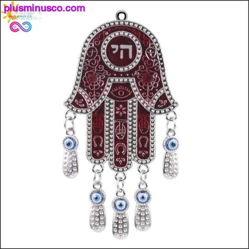 Plus Minus Co Fatima Hamsa Hand Pendants Turkey Blue Evil Eye Beads Chai