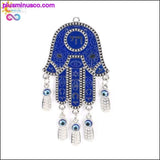 Plus Minus Co Fatima Hamsa Hand Pendants Turkey Blue Evil Eye Beads Chai, view 4