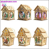Plus Minus Co Festival Led Light Wood House Santa Claus Christmas Tree, view 4