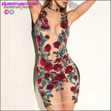 Plus Minus Co Festival Queen Sexy Mesh Hollow Out Dress at PlusMinusCo.com, view 2