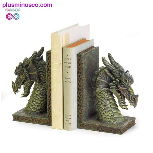 Plus Minus Co Fierce Dragon Book Ends ll PlusMinusco.com