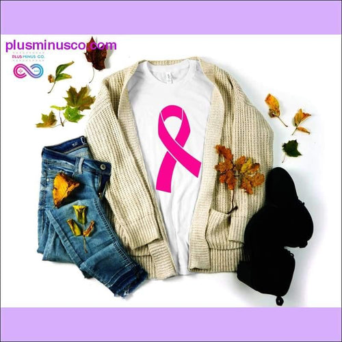Plus Minus Co Fight Cancer T-shirts