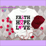 Plus Minus Co Fight Cancer T-shirts, view 2
