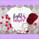 Plus Minus Co Fight Cancer T-shirts, view 4