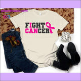 Plus Minus Co Fight Cancer T-shirts, view 5