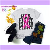 Plus Minus Co Fight Cancer T-shirts, view 6