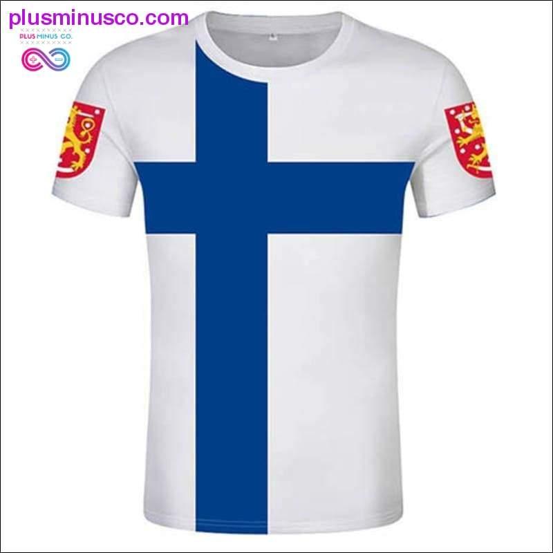 Plus Minus Co FINLAND T-shirt custom men's t-shirt Finland Sweden Finnish