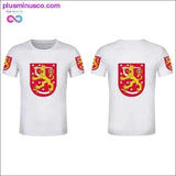 Plus Minus Co FINLAND T-shirt custom men's t-shirt Finland Sweden Finnish, view 2