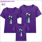 Plus Minus Co Flag of Finland on a Raised Clenched Fist family matching, view 6