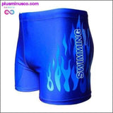 Plus Minus Co Flame Pattern Men Male Swimming Swimwear Boxer Shorts, view 2