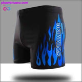 Plus Minus Co Flame Pattern Men Male Swimming Swimwear Boxer Shorts, view 3
