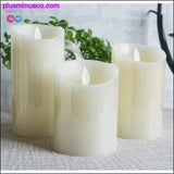 Plus Minus Co Flameless Remote Control Led Wax Candle Wireless Timer Led, view 6