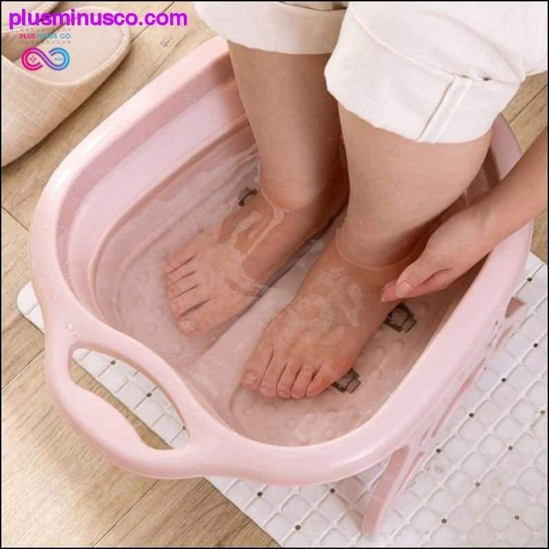 Plus Minus Co Foldable Footbath Plain Foaming Massage Bucket Plastic Foot