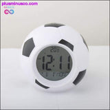 Plus Minus Co Football Soccer Clock Digital Back light Temperature Display, view 3