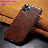 Plus Minus Co For iPhone 11/ 11 Pro/ 11 Pro Max Case Luxury Slim Leather, view 4