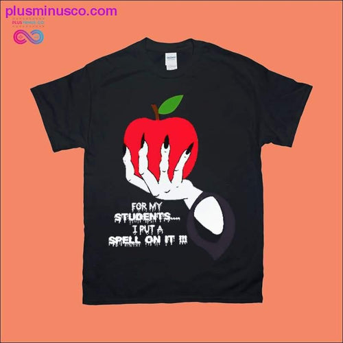 Plus Minus Co For my students I put a spell on it T-Shirts