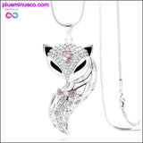 Plus Minus Co Fox Rhinestone Necklace, view 2