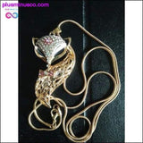 Plus Minus Co Fox Rhinestone Necklace, view 5