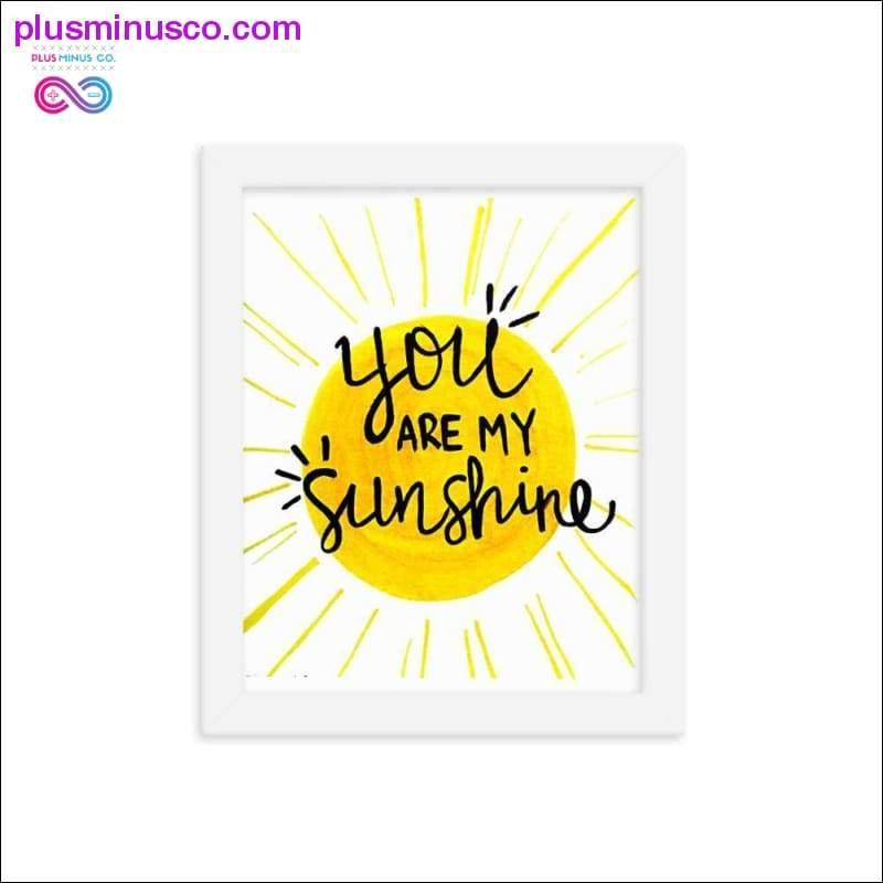 Plus Minus Co Framed poster