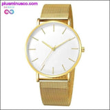 Plus Minus Co Free Shipping Women Watch Mesh Stainless Steel Bracelet, view 3