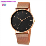 Plus Minus Co Free Shipping Women Watch Mesh Stainless Steel Bracelet, view 4