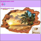 Plus Minus Co Free shipping:3D Broken Wall Sunset Scenery Seascape Island, view 6
