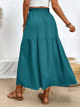 Plus Minus Co Frill Slit Skirt, view 3
