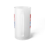 Plus Minus Co Frosted Glass Beer Mug, view 3