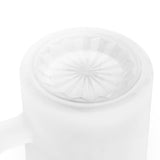 Plus Minus Co Frosted Glass Beer Mug, view 6