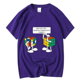 Plus Minus Co Funny Sarcastic Pun Intended T-shirt Complicated Rubics Cube, view 6