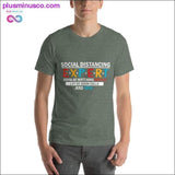 Plus Minus Co Funny social Distancing Short-Sleeve Social Distancing, view 3