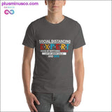 Plus Minus Co Funny social Distancing Short-Sleeve Social Distancing, view 4