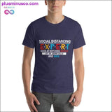 Plus Minus Co Funny social Distancing Short-Sleeve Social Distancing, view 5
