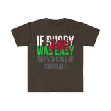 Plus Minus Co Funny Welsh If Rugby is Easy, They'd Call It Football Rugby Wales Rugby T-Shirt, Rugby Fan Rugby Fan Rugby Player Shirt, view 4