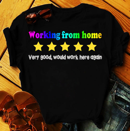 Plus Minus Co Funny Work From Home T-Shirts,Home Office Shirt, Virtual Working T-Shirt,Home Office | Work Gift | Home Working Gift | Gift For Her For Him