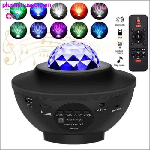 Plus Minus Co Galaxy Starry Night Lamp LED Star Projector Night Light