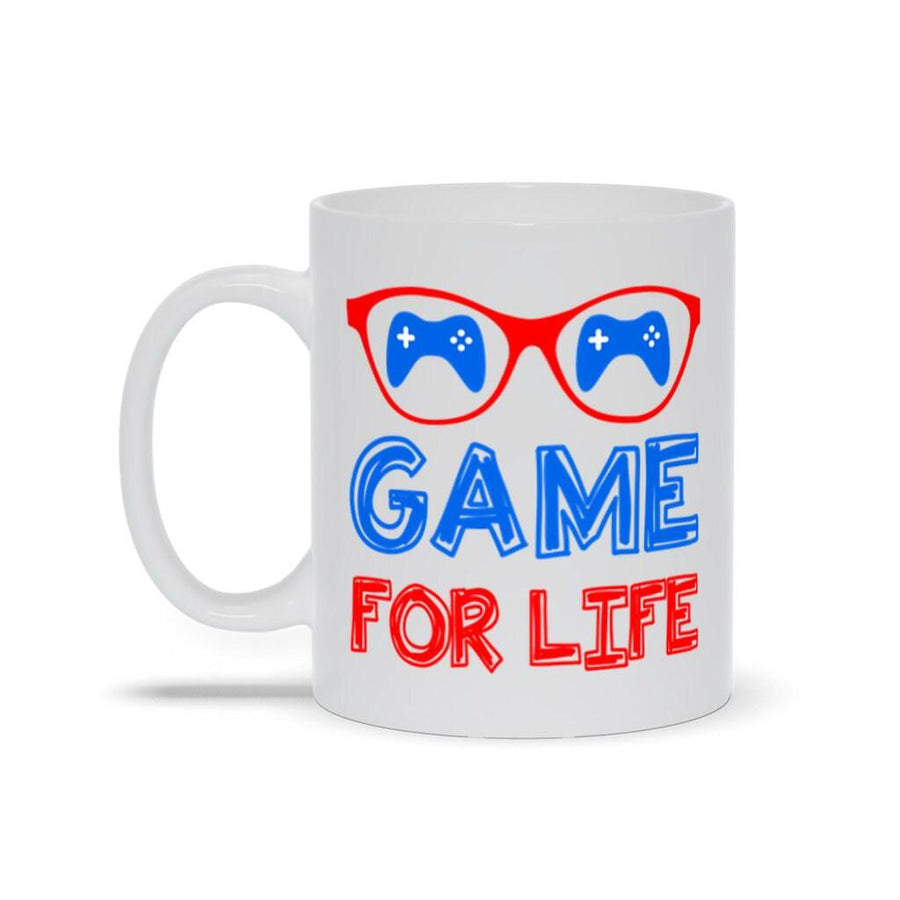 Plus Minus Co Game For Life Mugs, Gamer Gift, Gaming Present, Gift for Him, Gamer Mug, Video Game Mugs, Gamer Gift, Nerdy Mugs, Mug For Gamers