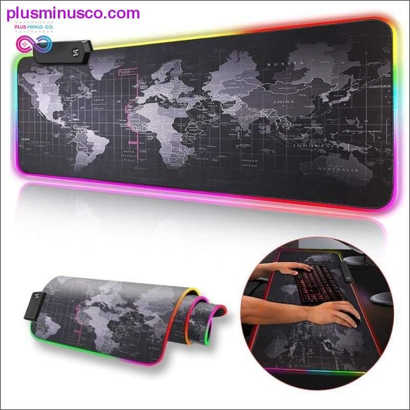Plus Minus Co Gaming Mouse Pad Computer Mousepad Large Mouse Pad Gamer RGB